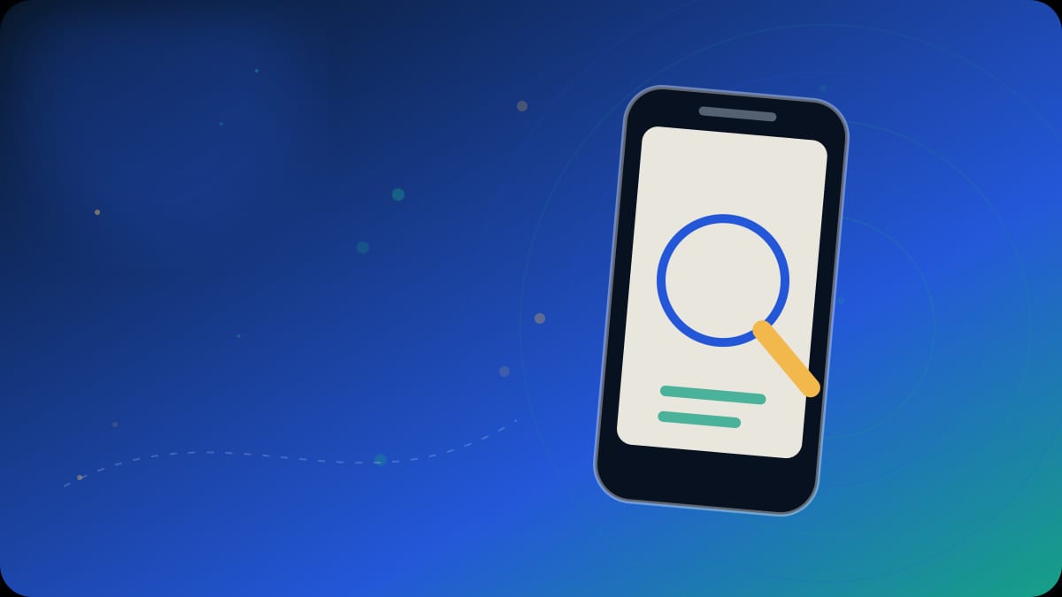 Original editorial phone-research visual for About Lookup Ledger