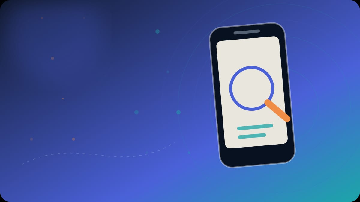 Original editorial phone-research visual for Truecaller Alternatives