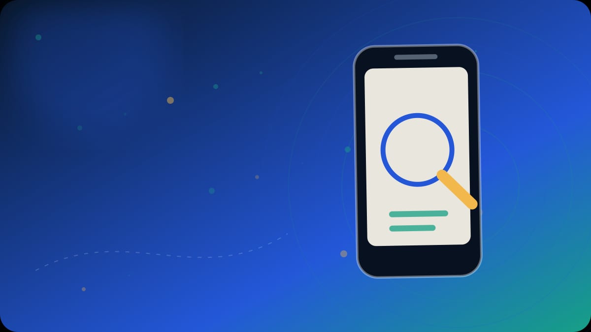 Original editorial phone-research visual for Truecaller Review