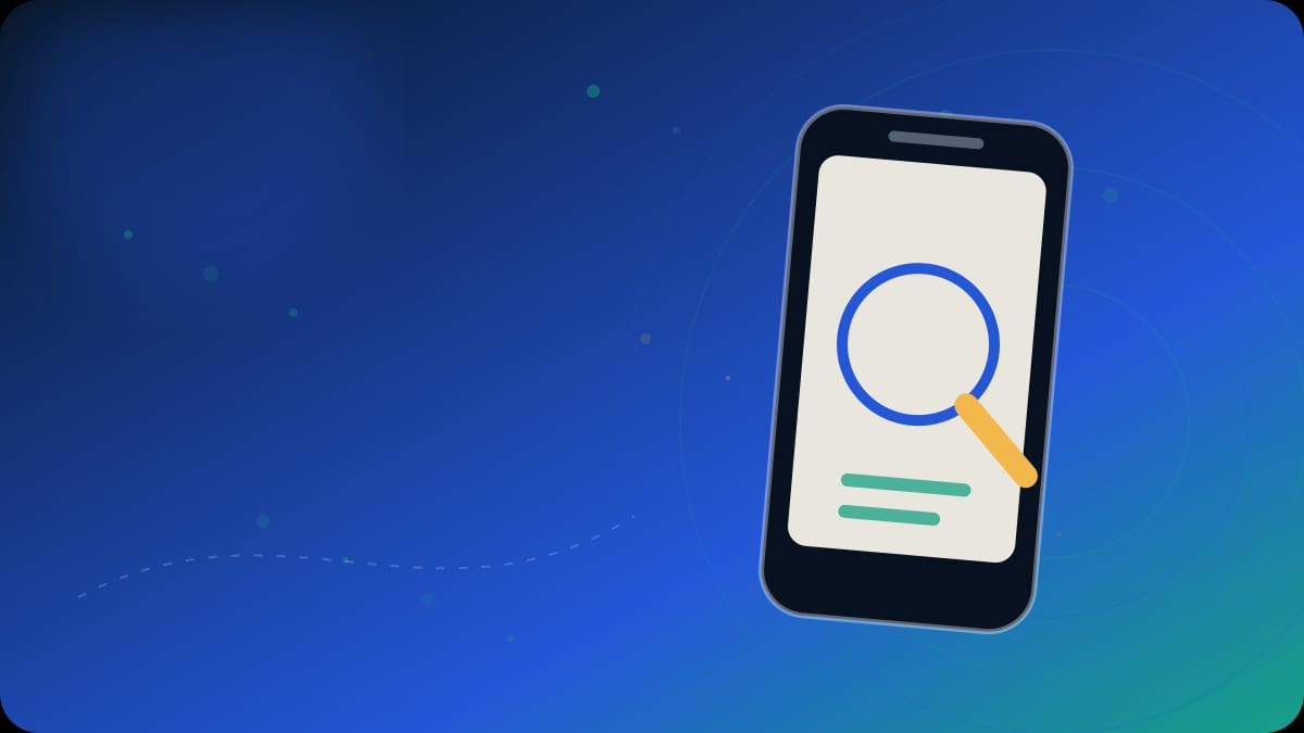 Original editorial phone-research visual for TruePeopleSearch Review