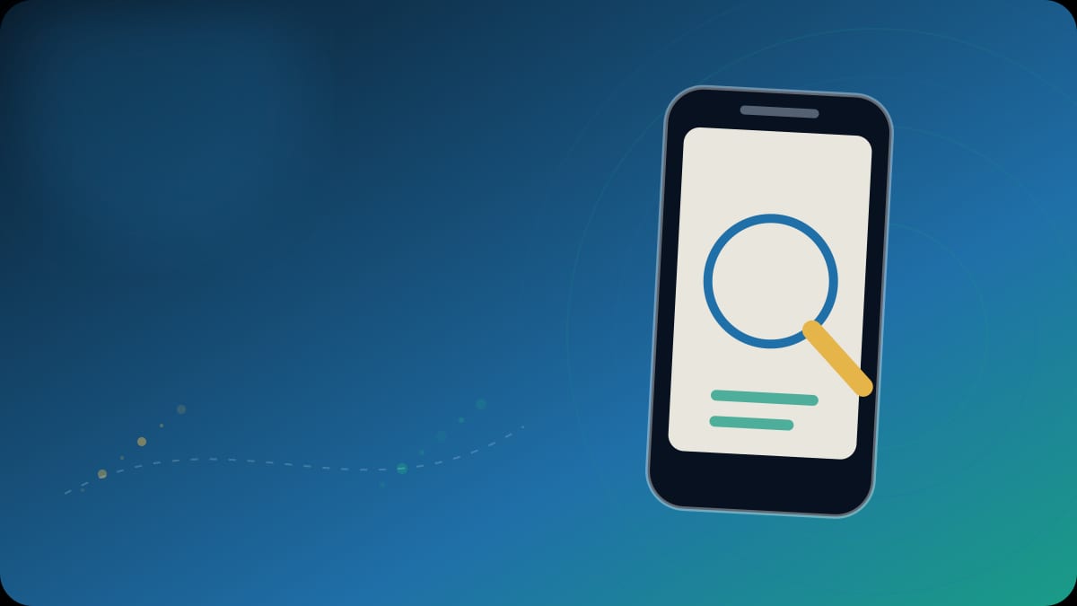 Original editorial phone-research visual for TruthFinder Review
